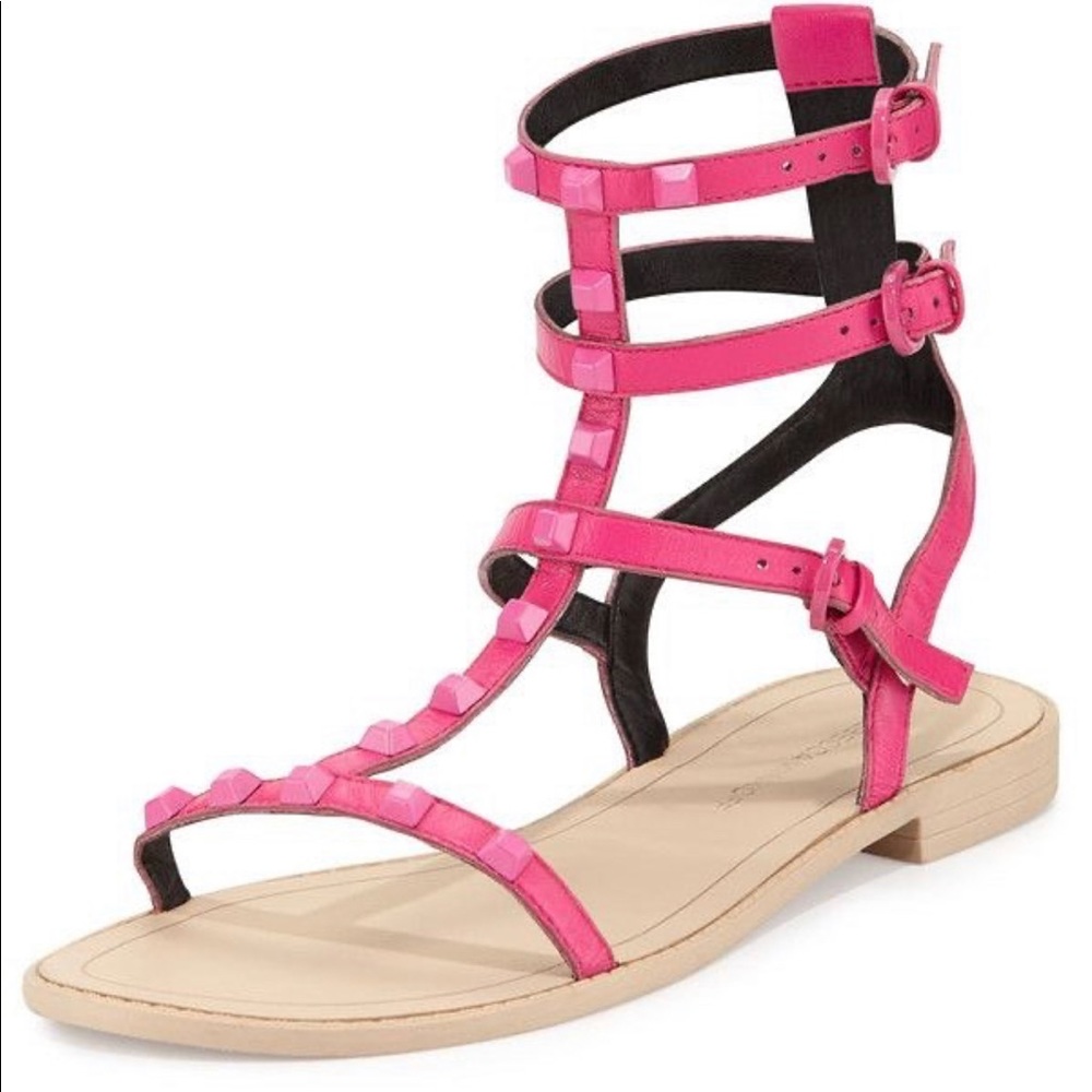 Rebecca Minkoff Studded Leather Gladiator Sandals